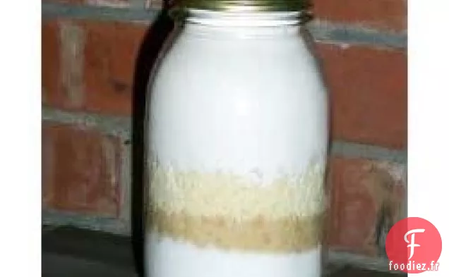 Mélange à biscuits dans un pot X