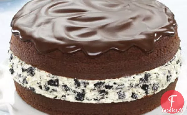 Gâteau aux biscuits OREO enrobé de chocolat