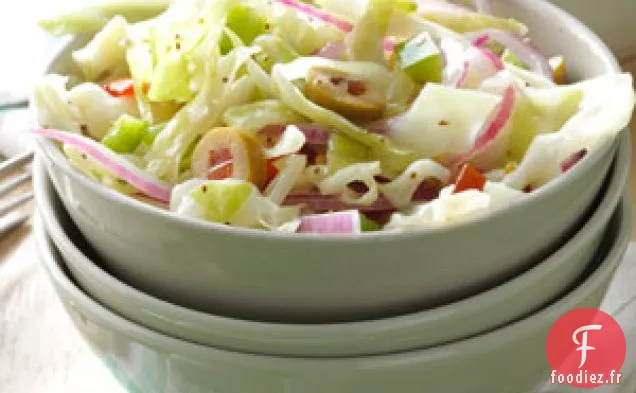 Salade de chou spectaculaire préparée la veille