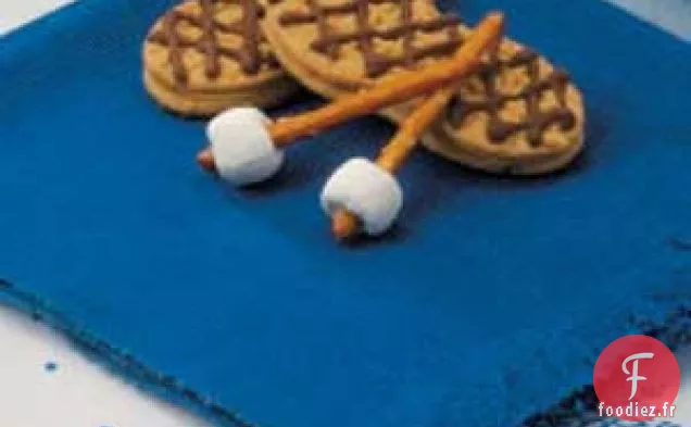 Biscuits en forme de raquettes