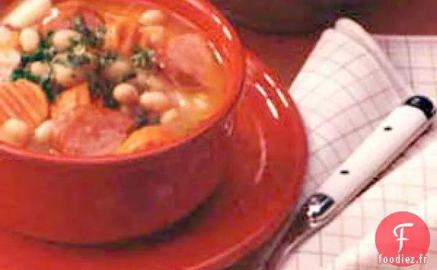 Soupe de haricots Kielbasa préférée