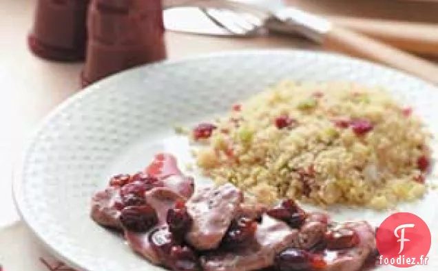 Filet mignon à la sauce aux cerises