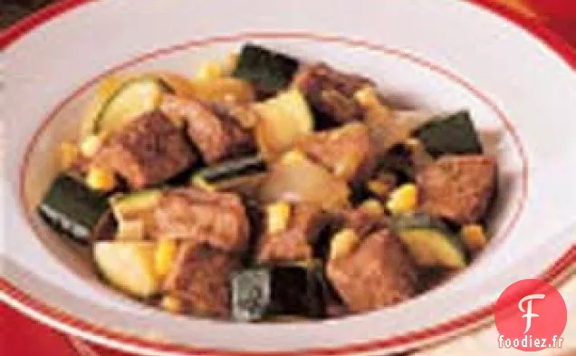 Courgettes à la viande