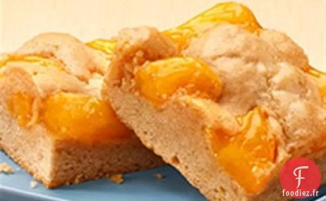 Barres à tarte aux pêches