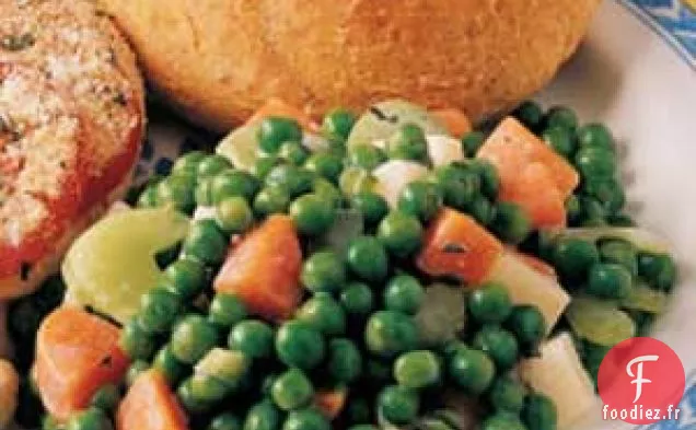 Salade de pois colorés