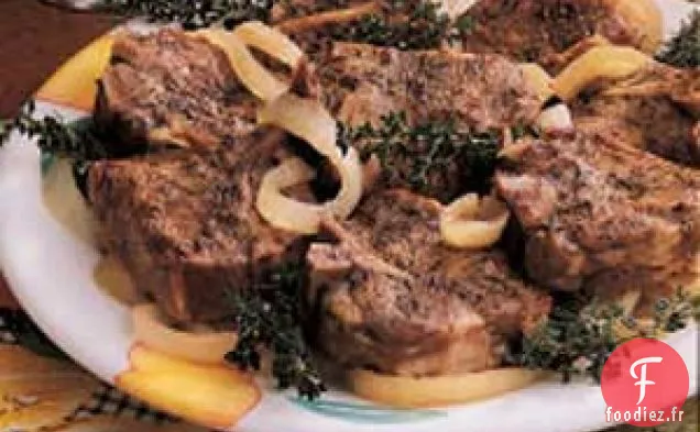 Côtelettes d'agneau mijotées lentement