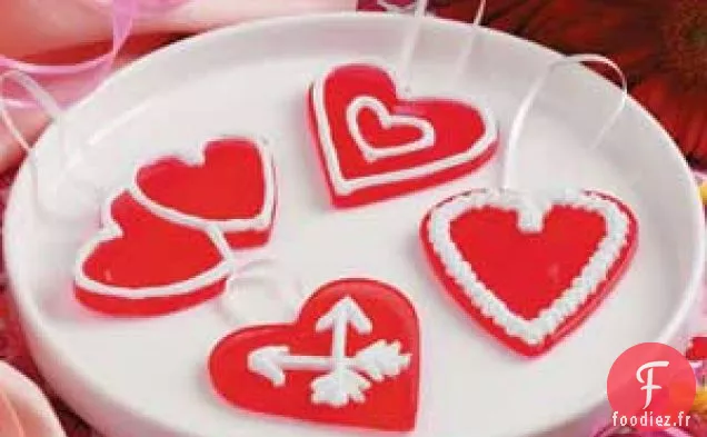 Coeurs en bonbons pour la Saint-Valentin