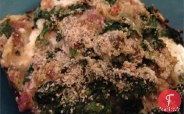 Champignons portobello farcis aux épinards