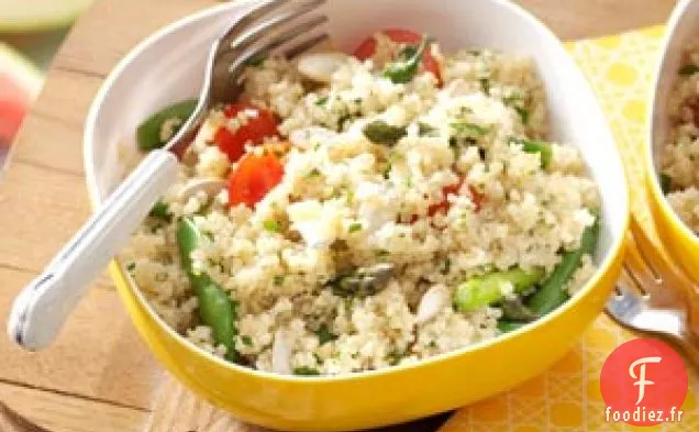 Salade de quinoa du jardin