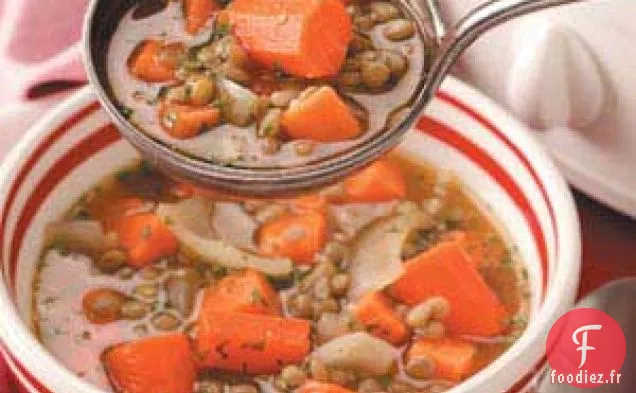 Ragoût de patates douces et de lentilles