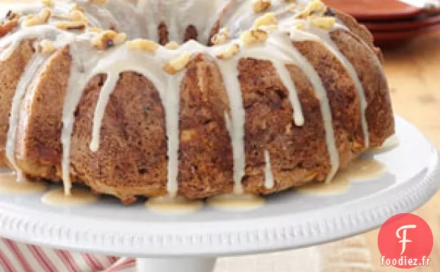 Gâteau aux pommes et au caramel