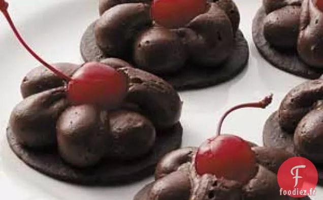 Rondelles de mousse au chocolat