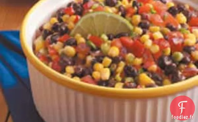 Salade rapide de maïs et de haricots noirs