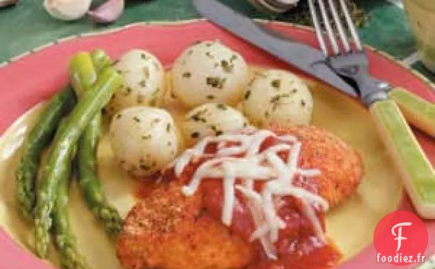Poulet parmigiana au four