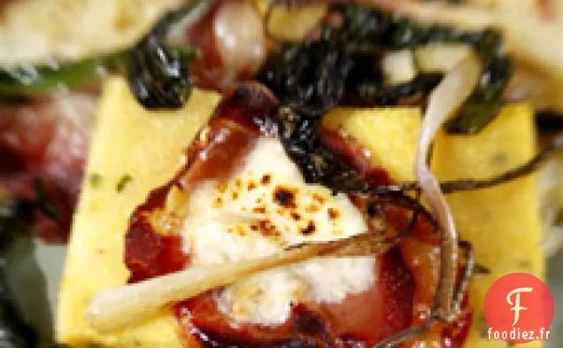 Polenta Avec Capocollo, Robiola Et Rampes