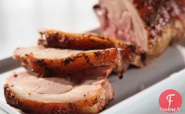 Rôti de porc à l'ail et à la moutarde