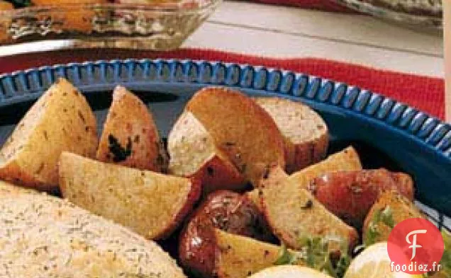 Pommes de terre rouges rôties au citron