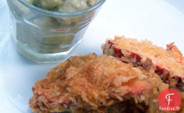 Beignets De Poulet Des Bois À L'Ail Des Bois Et Mayo Aux Noix