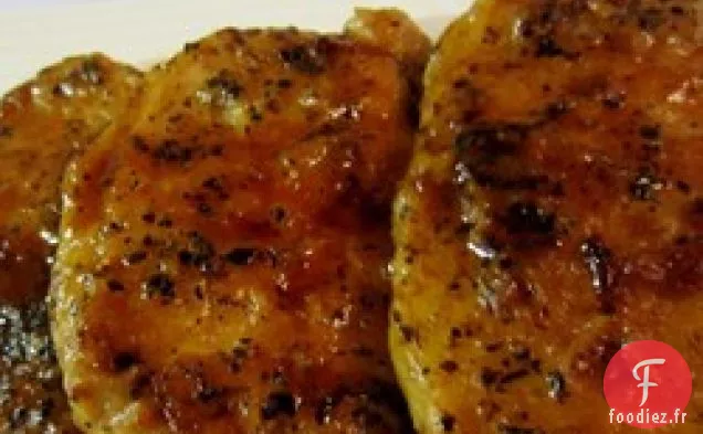 Côtelettes de porc au basilic et au marsala