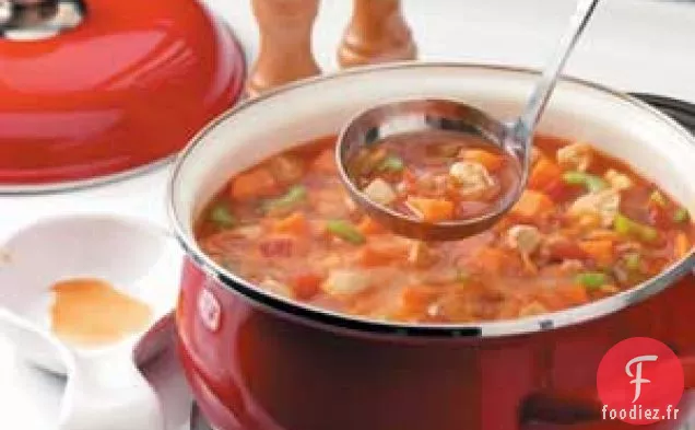 Ragoût de poulet aux patates douces