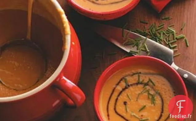 Soupe de courge musquée et de poire