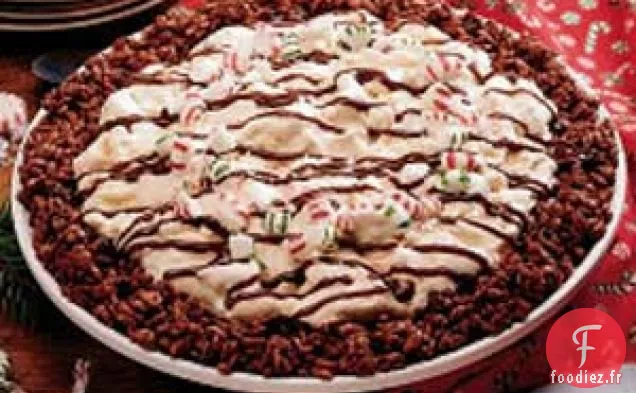 Tarte aux bâtonnets de menthe poivrée