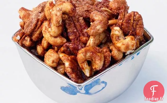 Noix de pécan sucrées et épicées