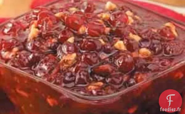 Sauce aux canneberges et aux noix