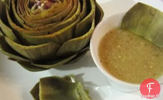 Sauce au citron et à la moutarde pour les artichauts