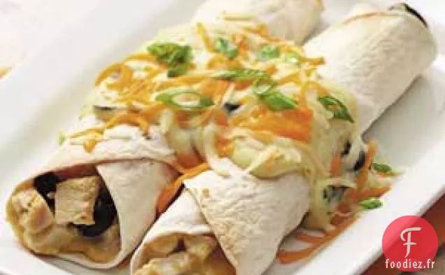 Enchiladas au poulet et au fromage relookées