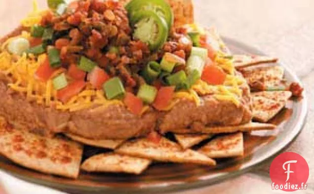 Nachos aux haricots frits
