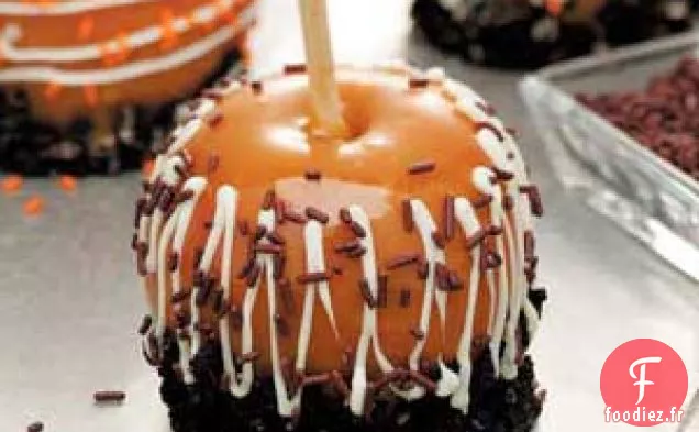 Pommes au caramel monstres