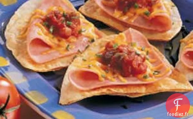Tortillas au jambon et au fromage