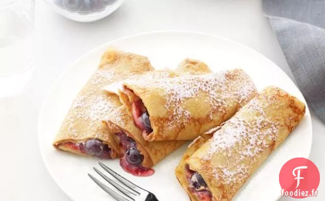 Crêpes au beurre de cacahuète et à la confiture