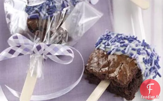 Brownies Pops trempés
