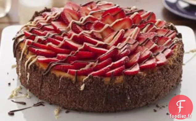 Cheesecake aux fraises et au champagne