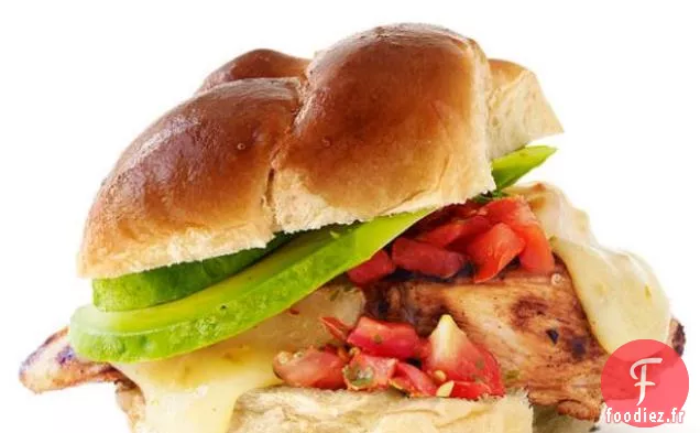 Burger au poulet et au fromage John McCain