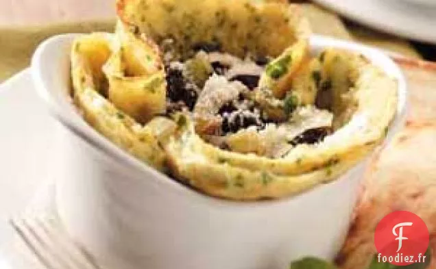 Coupes d'omelettes salées