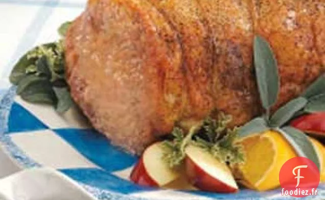Rôti de longe de porc grillé