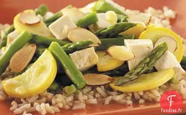 Sauté de tofu aux asperges