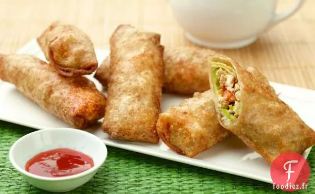 Rouleaux d'Oeufs au Poulet Et à l'Avocat
