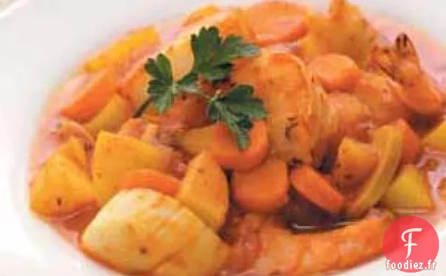 Ragoût de fruits de mer épicé