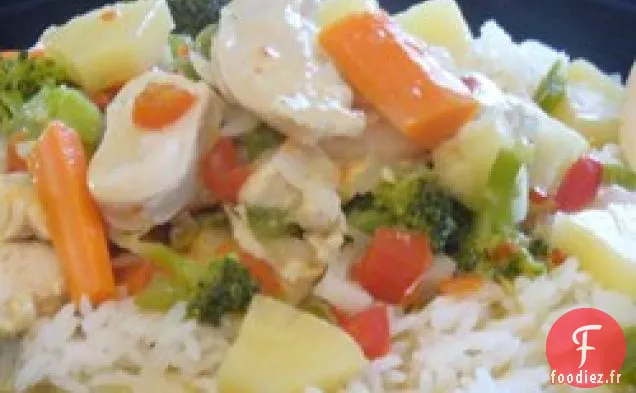 Curry de Poulet à l'Ananas Thaï
