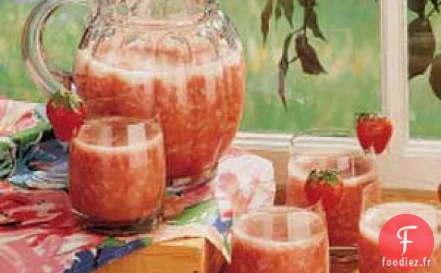 Granité à la rhubarbe