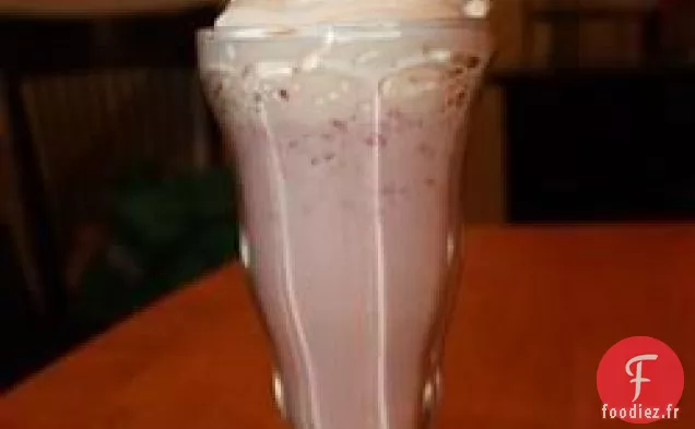 Délicieux milk-shake à la fraise