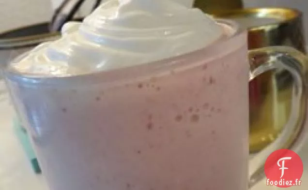 Milkshake à la fraise parfait
