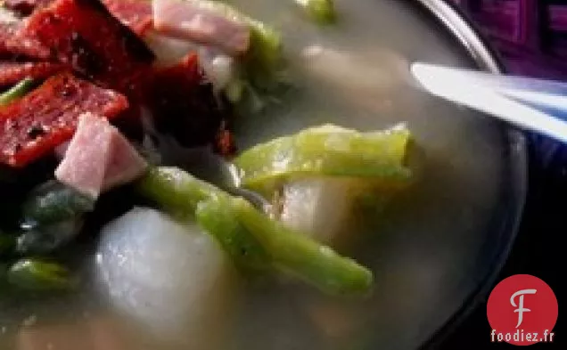 Soupe crémeuse aux haricots verts