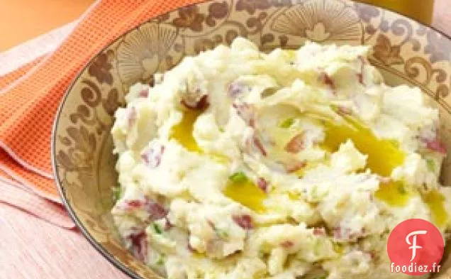 Purée de pommes de terre à l'ail et à l'huile d'olive
