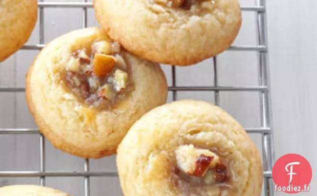 Empreintes digitales de tarte aux pacanes