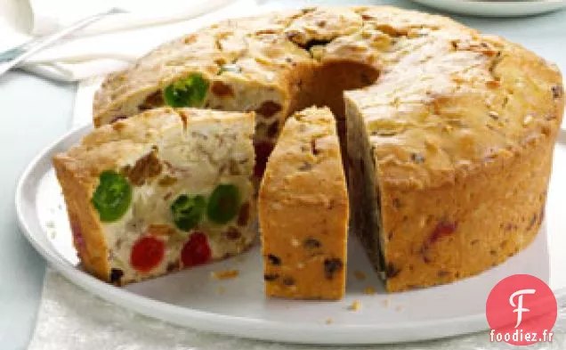 Gâteau aux fruits blancs relooké